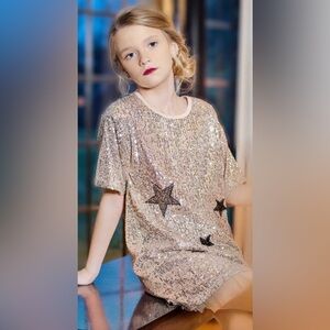 Hannah Banana Sequined Star Dress